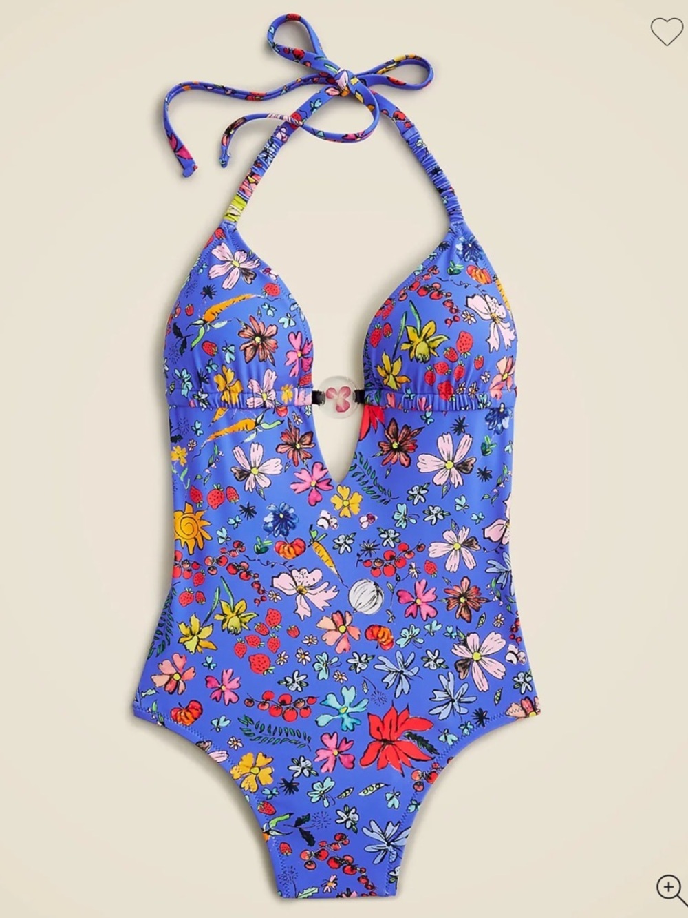 Montce Florencia Floral Petal One Piece Tropical Resort Wear Vacation